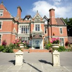 Photo of the front of the Coed-Y-Mwstwr Hotel