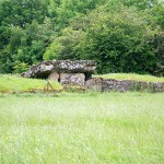 View of the Tinkinswood Burial Chamber