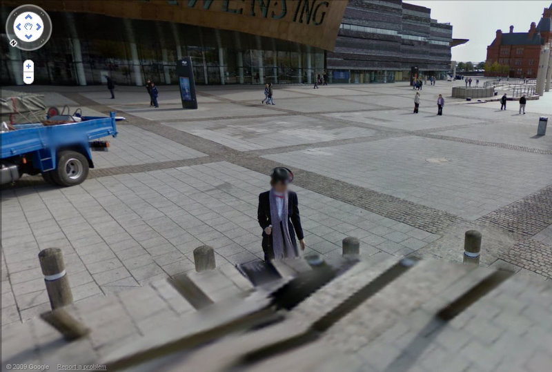 Google Street View Cardiff Bay Ghost